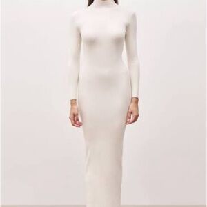 Because of Alice Fine Knit Maxi Mock neck Dress